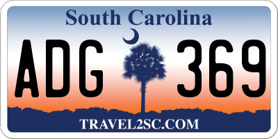 SC license plate ADG369