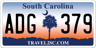 SC license plate ADG379