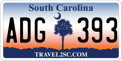 SC license plate ADG393