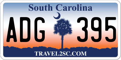 SC license plate ADG395