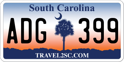 SC license plate ADG399