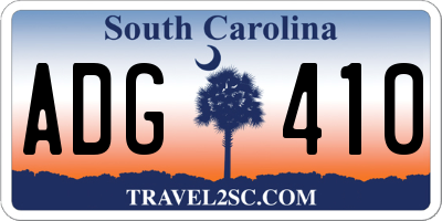 SC license plate ADG410