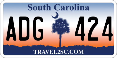 SC license plate ADG424