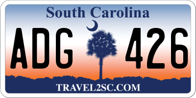 SC license plate ADG426