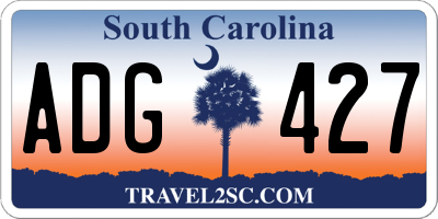 SC license plate ADG427