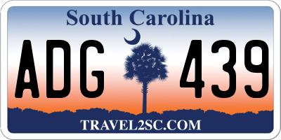 SC license plate ADG439