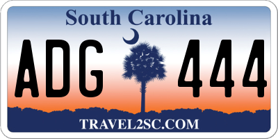 SC license plate ADG444