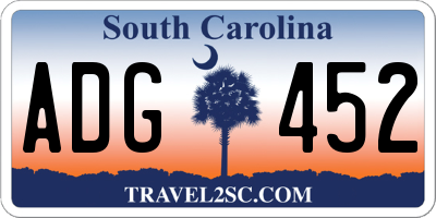 SC license plate ADG452