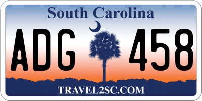 SC license plate ADG458