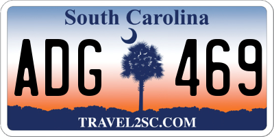 SC license plate ADG469