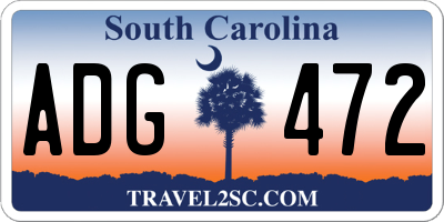 SC license plate ADG472