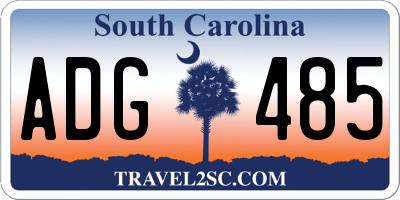 SC license plate ADG485