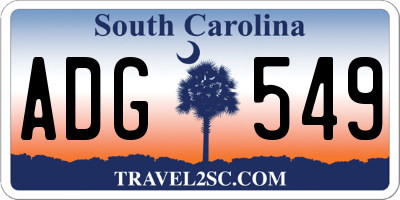 SC license plate ADG549