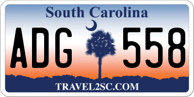 SC license plate ADG558