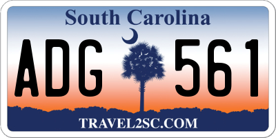SC license plate ADG561