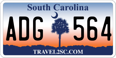 SC license plate ADG564