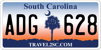 SC license plate ADG628
