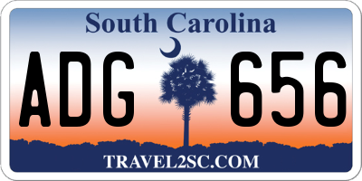 SC license plate ADG656