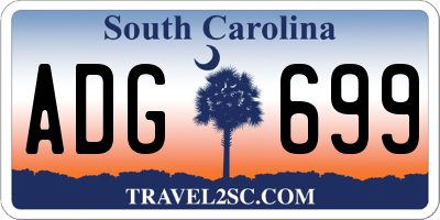 SC license plate ADG699