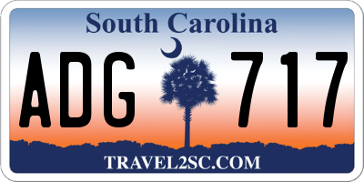 SC license plate ADG717