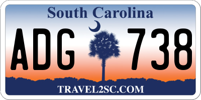 SC license plate ADG738