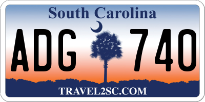 SC license plate ADG740