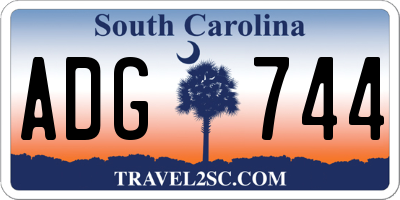 SC license plate ADG744
