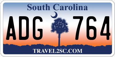 SC license plate ADG764