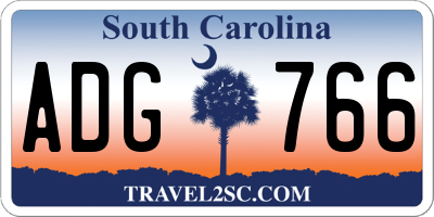 SC license plate ADG766