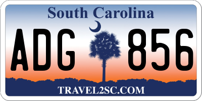 SC license plate ADG856