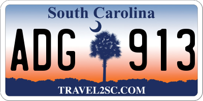 SC license plate ADG913