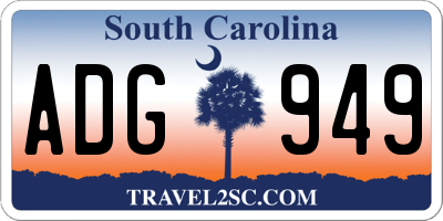 SC license plate ADG949