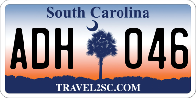 SC license plate ADH046