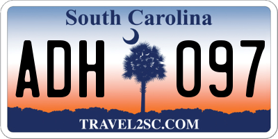 SC license plate ADH097
