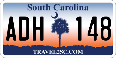SC license plate ADH148