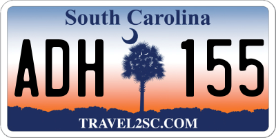 SC license plate ADH155