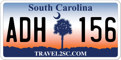 SC license plate ADH156
