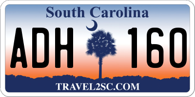 SC license plate ADH160