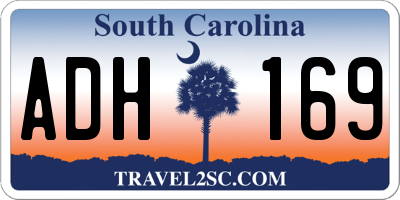 SC license plate ADH169