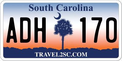 SC license plate ADH170