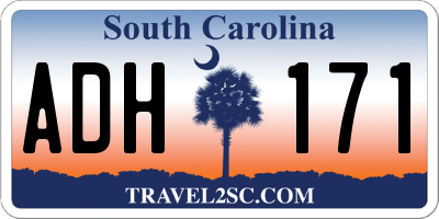 SC license plate ADH171
