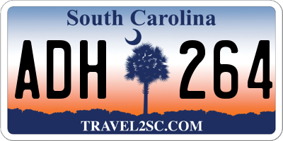 SC license plate ADH264