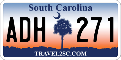 SC license plate ADH271