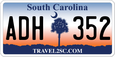 SC license plate ADH352