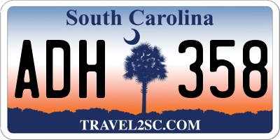 SC license plate ADH358