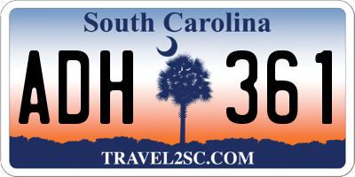 SC license plate ADH361