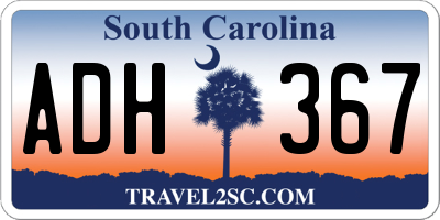 SC license plate ADH367