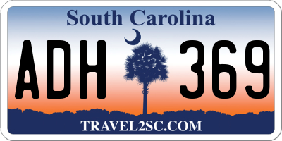 SC license plate ADH369