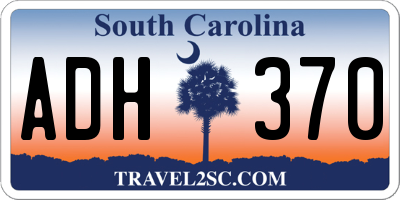 SC license plate ADH370