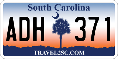 SC license plate ADH371